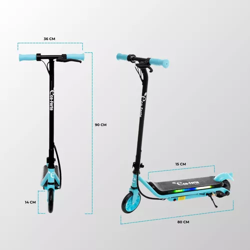 Foto 6 pulgar | Scooter Patín Eléctrico Eco-forte Sg10 Botón Inicio Rápido Azul