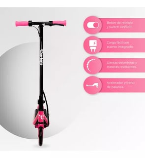 Foto 3 | Scooter Patín Eléctrico Eco-forte Sg10 Botón Inicio Rápido Rosa