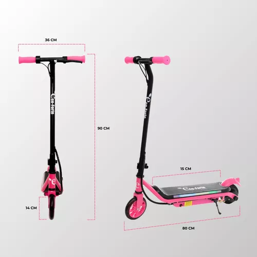 Foto 5 | Scooter Patín Eléctrico Eco-forte Sg10 Botón Inicio Rápido Rosa
