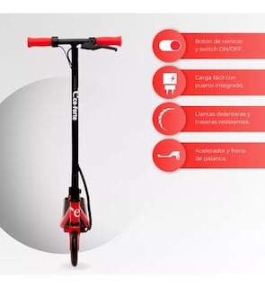 Foto 3 | Scooter Patín Eléctrico Eco-forte Sg10 Botón Inicio Rápido Rojo