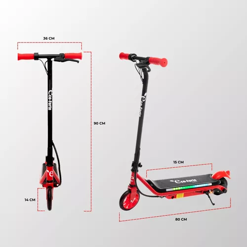Foto 6 pulgar | Scooter Patín Eléctrico Eco-forte Sg10 Botón Inicio Rápido Rojo