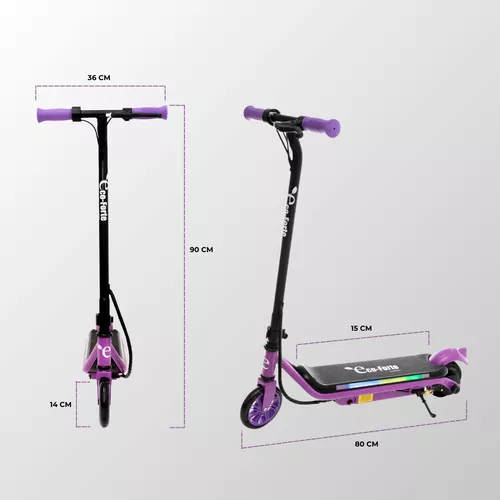 Foto 6 pulgar | Scooter Patín Eléctrico Eco-forte Sg10 Botón Inicio Rápido Morado