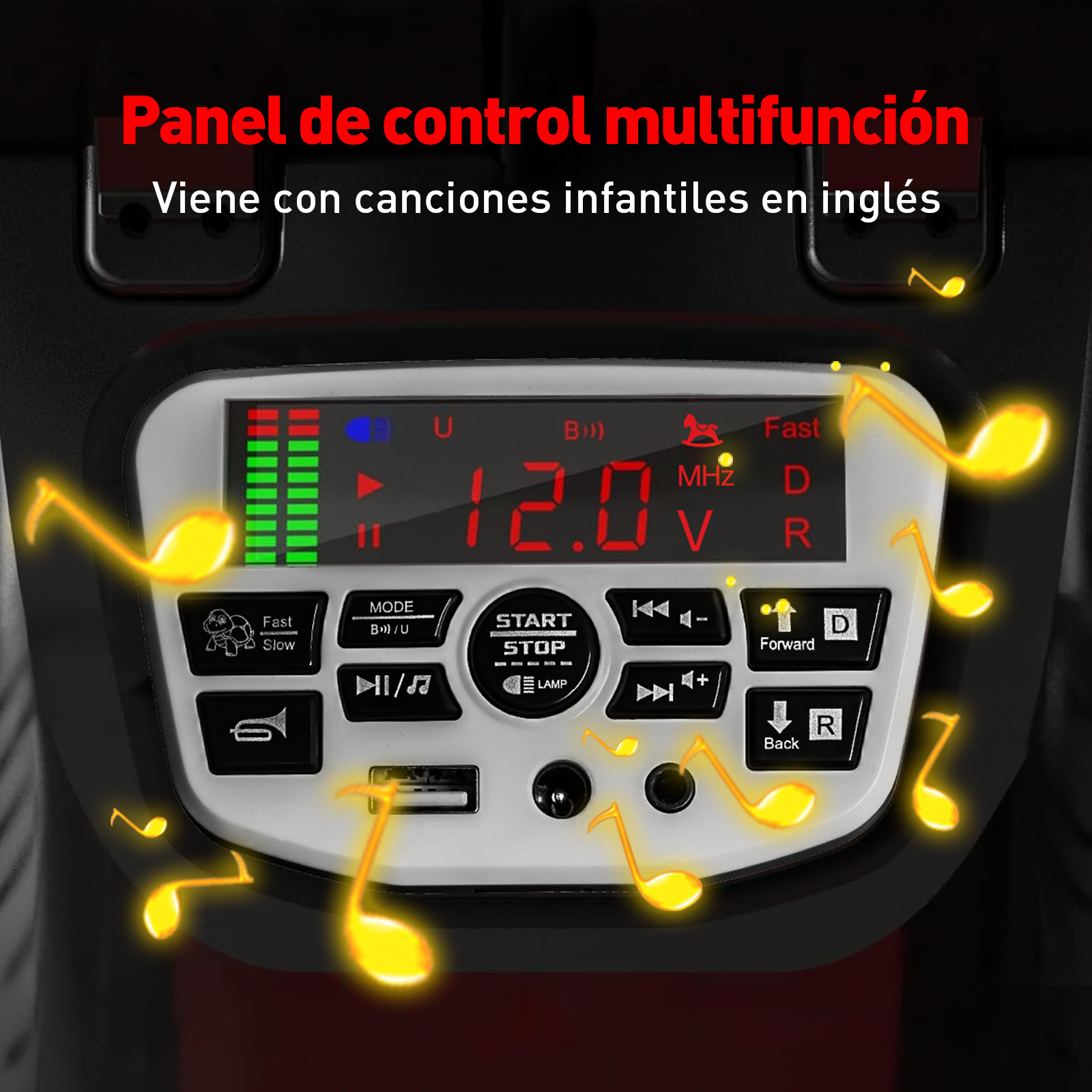 Foto 6 | Montable Electrico Infantil Honey Whale Bdq-8 Amarillo