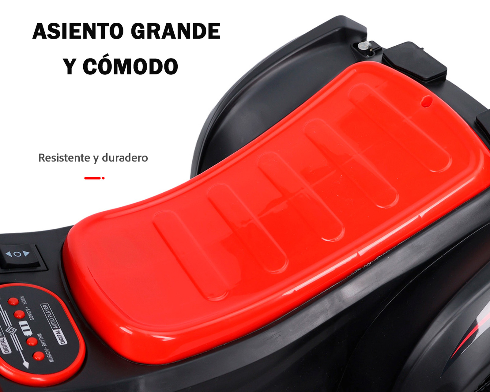 Foto 7 pulgar | Montable Infantil Cuatrimoto Eléctrica Basitex Color Rojo