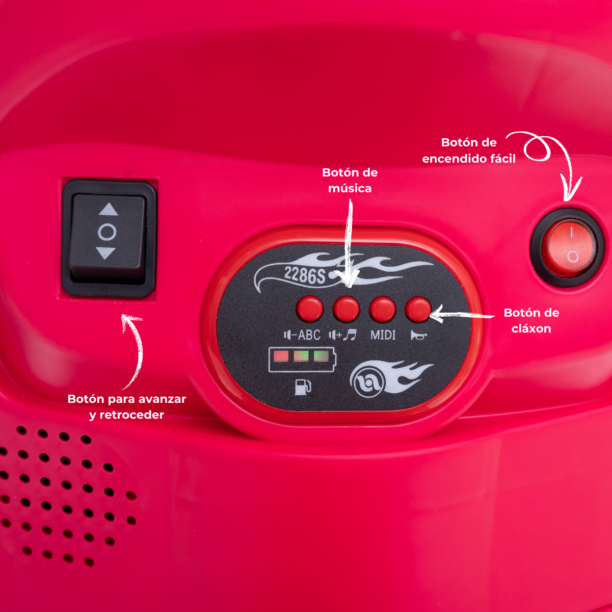 Foto 3 pulgar | Montable Eléctrico Aeiou 318 Tipo Vespa Tres Ruedas Rosa