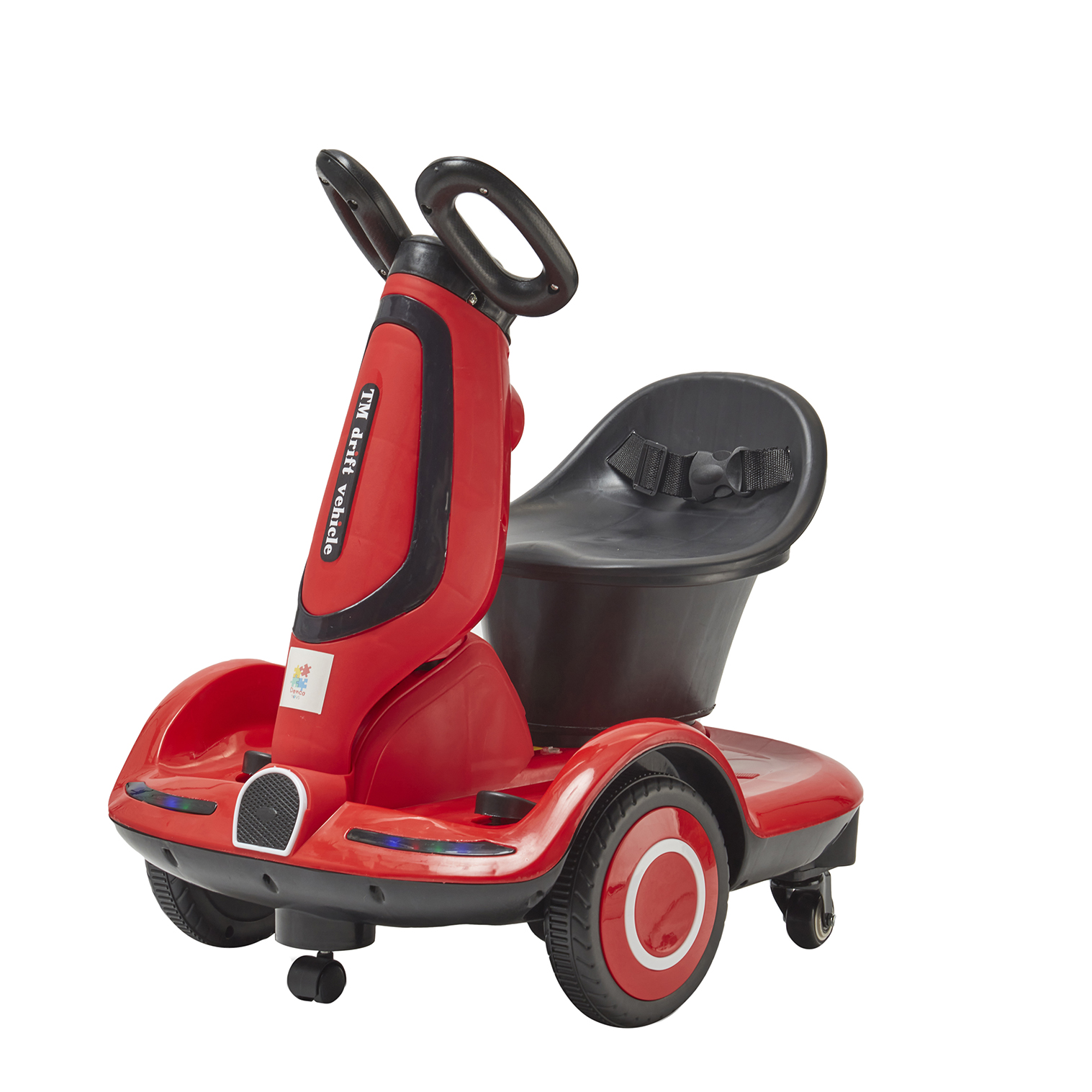 Foto 2 pulgar | Montable Eléctrico Scoote Denco Toys Rojo Control Remoto Rotación 360° Bluetooth USB AUX Música Luces Led y Cinturón