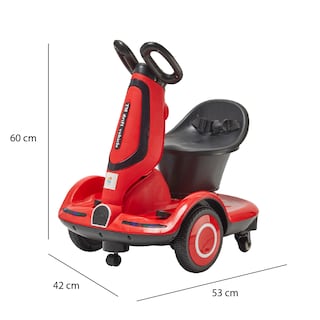 Foto 1 | Montable Eléctrico Scoote Denco Toys Rojo Control Remoto Rotación 360° Bluetooth USB AUX Música Luces Led y Cinturón