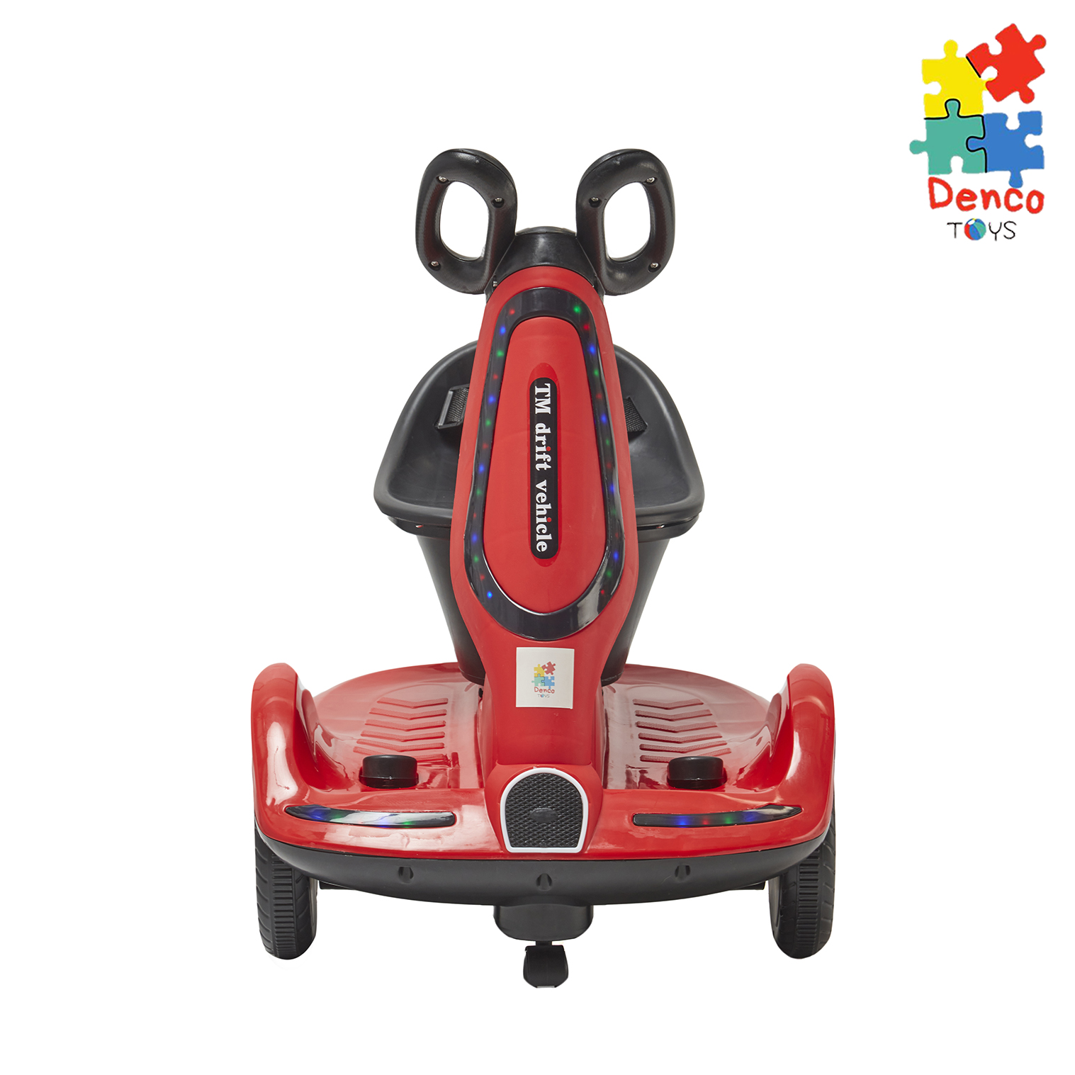Foto 3 pulgar | Montable Eléctrico Scoote Denco Toys Rojo Control Remoto Rotación 360° Bluetooth USB AUX Música Luces Led y Cinturón