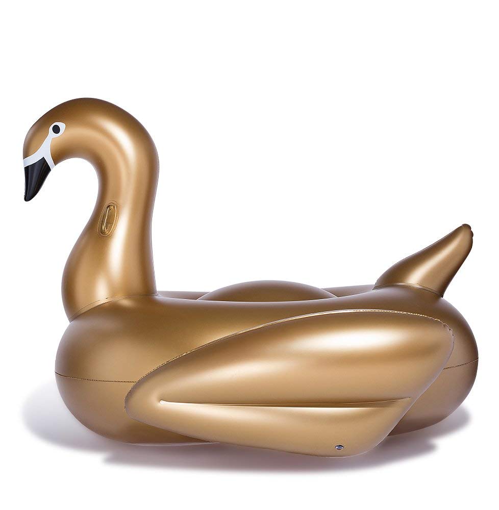 Foto 5 pulgar | Flotador Inflable Para Piscina Jasonwell Giant Golden Swan Para Adultos - Venta Internacional.