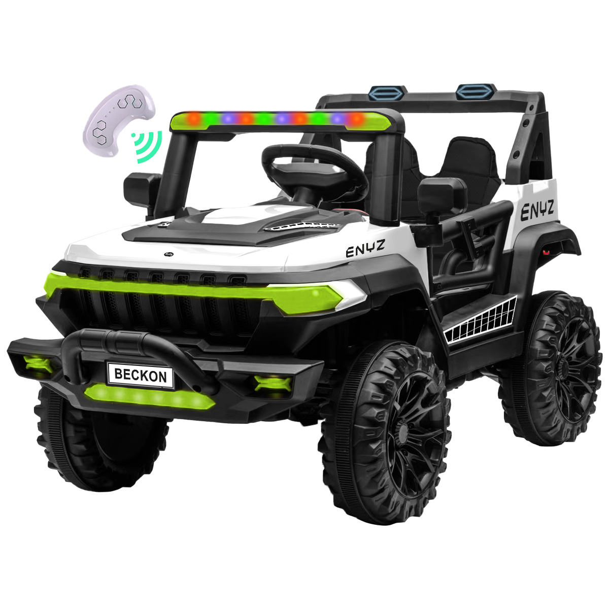 Foto 2 pulgar | Camioneta Montable Eléctrico Águila Con Control Remoto Para Niña Niño Con Asientos De Piel Carro Todo Terreno Bcx-7