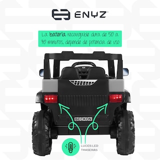 Foto 6 | Camioneta Montable Eléctrico Tigre Con Control Remoto Para Niña Niño Con Asientos De Piel Carro Todo Terreno Bcx-7