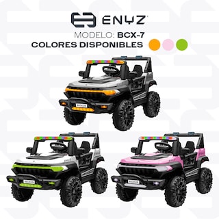 Foto 8 | Camioneta Montable Eléctrico Tigre Con Control Remoto Para Niña Niño Con Asientos De Piel Carro Todo Terreno Bcx-7