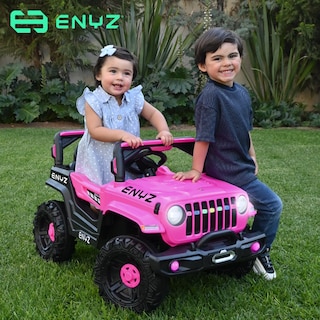 Foto 7 | Camioneta Jeep Montable Chita Para Niña Niño Eléctrico Carro Todo Terreno Con Control Remoto Bcx-6 Enyz Luces Frontale