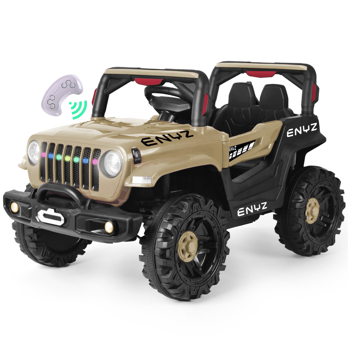 Foto 2 pulgar | Camioneta Jeep Montable León Para Niña Niño Eléctrico Carro Todo Terreno Con Control Remoto Bcx-6 Enyz Luces Frontales