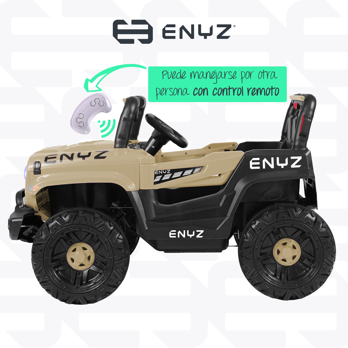 Foto 6 pulgar | Camioneta Jeep Montable León Para Niña Niño Eléctrico Carro Todo Terreno Con Control Remoto Bcx-6 Enyz Luces Frontales
