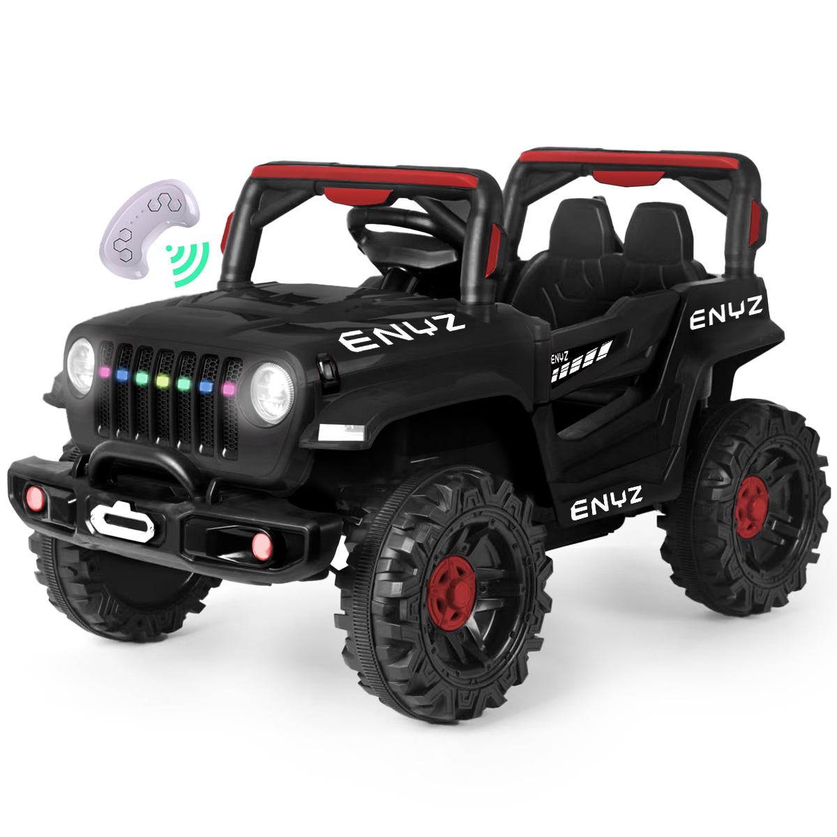 Foto 2 pulgar | Camioneta Jeep Montable Halcón Para Niña Niño Eléctrico Carro Todo Terreno Con Control Remoto Bcx-6 Enyz Luces Front