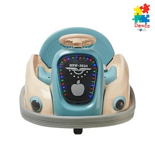 Foto 2 | Montable Eléctrico Crash Denco Toys Azul, Control Remoto Rotación 360° Bluetooth/usb/aux Música Luces Led, Cinturón