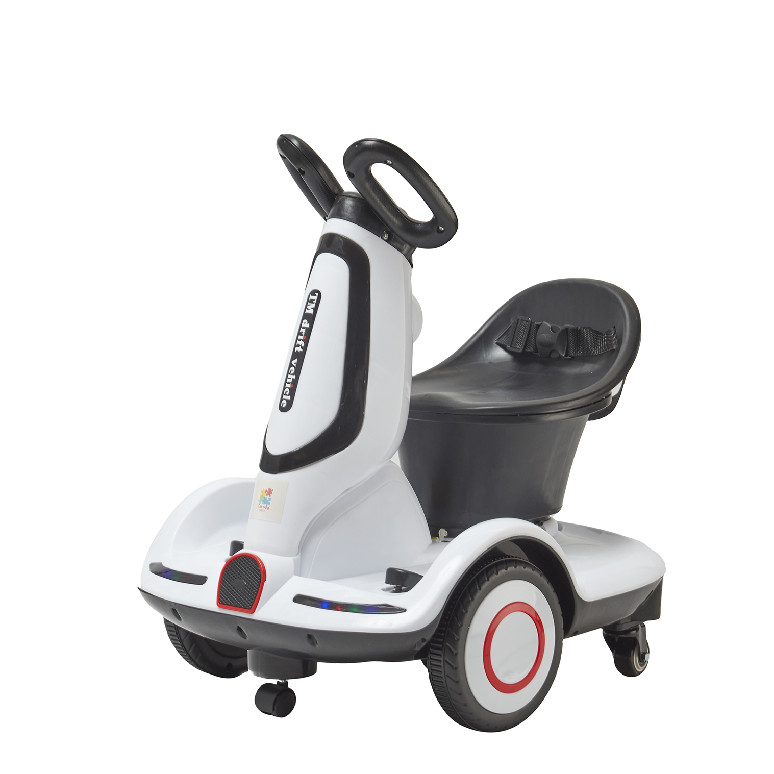 Foto 2 pulgar | Montable Eléctrico Scoote Denco Toys Blanco, Control Remoto Rotación 360° Bluetooth/usb/aux, Música Luces Led, Cint