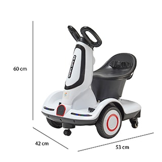 Foto 5 | Montable Eléctrico Scoote Denco Toys Blanco, Control Remoto Rotación 360° Bluetooth/usb/aux, Música Luces Led, Cint