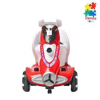 Foto 7 | Montable Eléctrico Bubbles Denco Toys Rojo, Control Remoto Rotación 360° Bluetooth/usb/aux, Burbujas, Música Luces Led