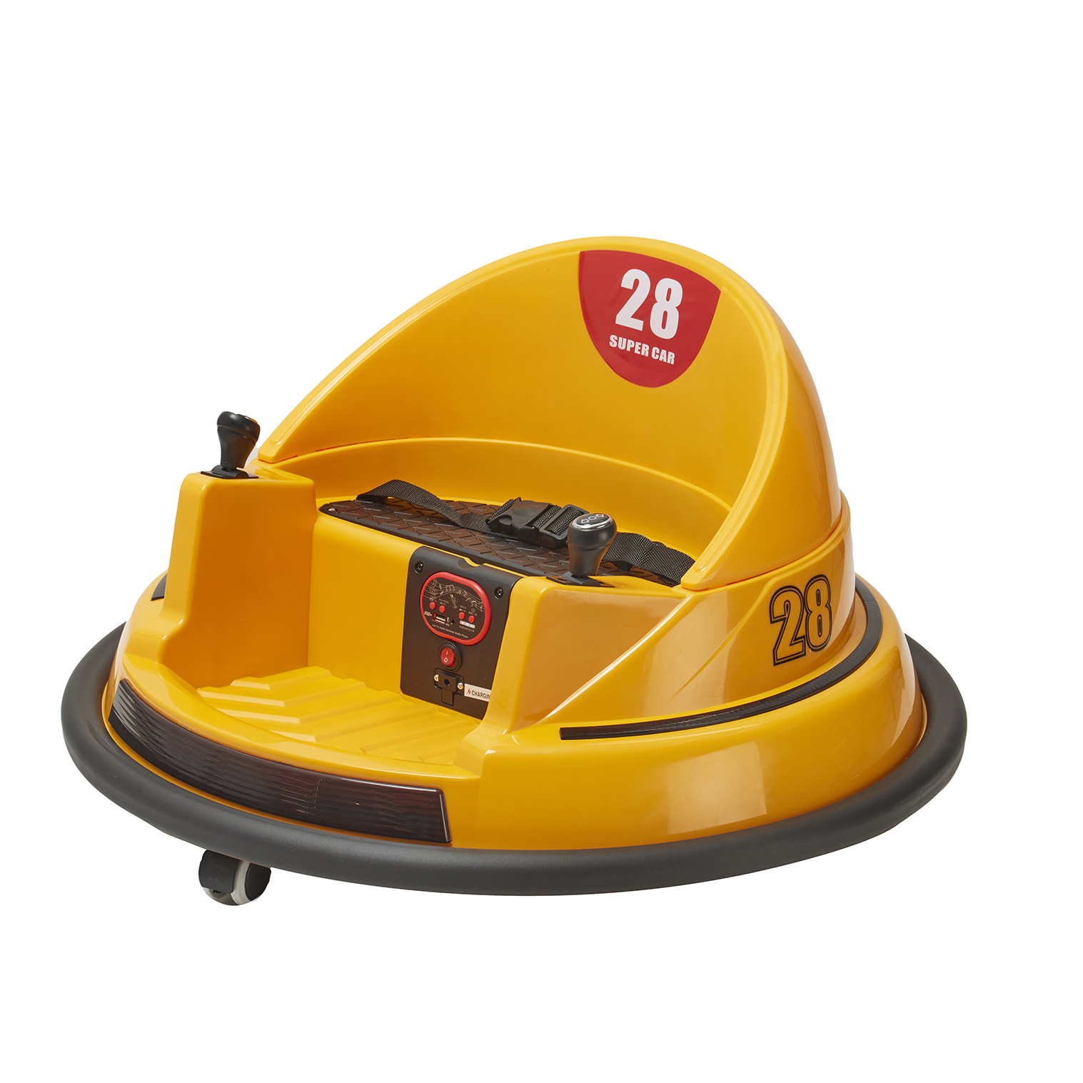Foto 1 | Montable Eléctrico Bumper Car Denco Toys Amarillo, Control Remoto Rotación 360° Bluetooth/usb/aux Música Luces