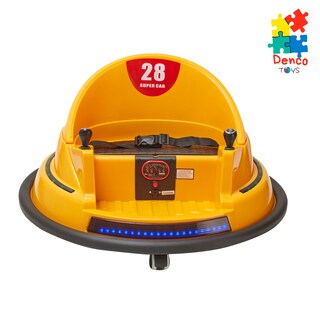 Foto 2 | Montable Eléctrico Bumper Car Denco Toys Amarillo, Control Remoto Rotación 360° Bluetooth/usb/aux Música Luces