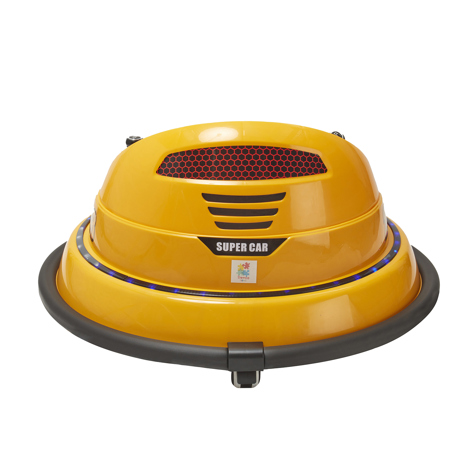 Foto 6 pulgar | Montable Eléctrico Bumper Car Denco Toys Amarillo, Control Remoto Rotación 360° Bluetooth/usb/aux Música Luces