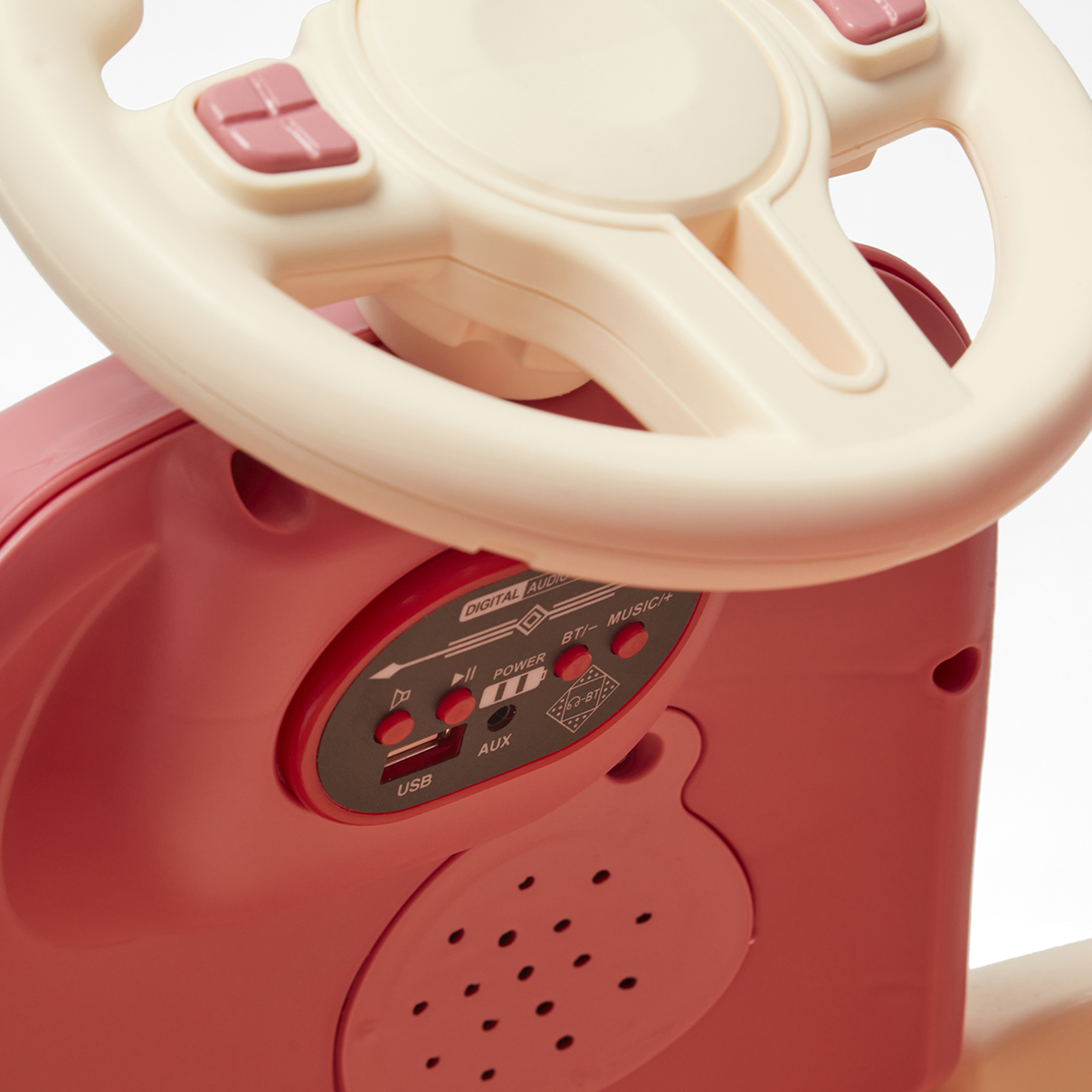 Foto 4 pulgar | Montable Eléctrico Crash Denco Toys Rosa, Control Remoto Rotación 360° Bluetooth/usb/aux Música Luces Led, Cinturón