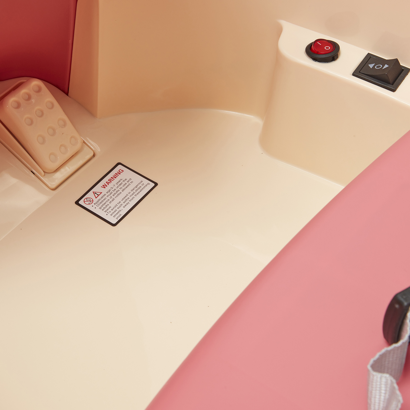 Foto 4 | Montable Eléctrico Crash Denco Toys Rosa, Control Remoto Rotación 360° Bluetooth/usb/aux Música Luces Led, Cinturón