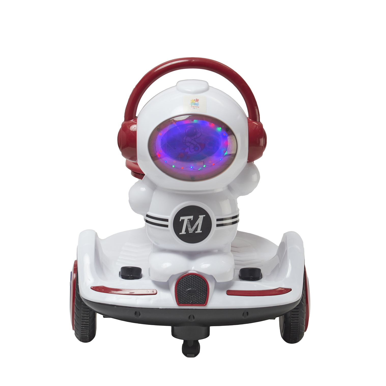 Foto 2 pulgar | Montable Eléctrico Motonauta Denco Toys Rojo, Control Remoto Rotación 360° Bluetooth/usb/aux Música Luces Led, Cintu