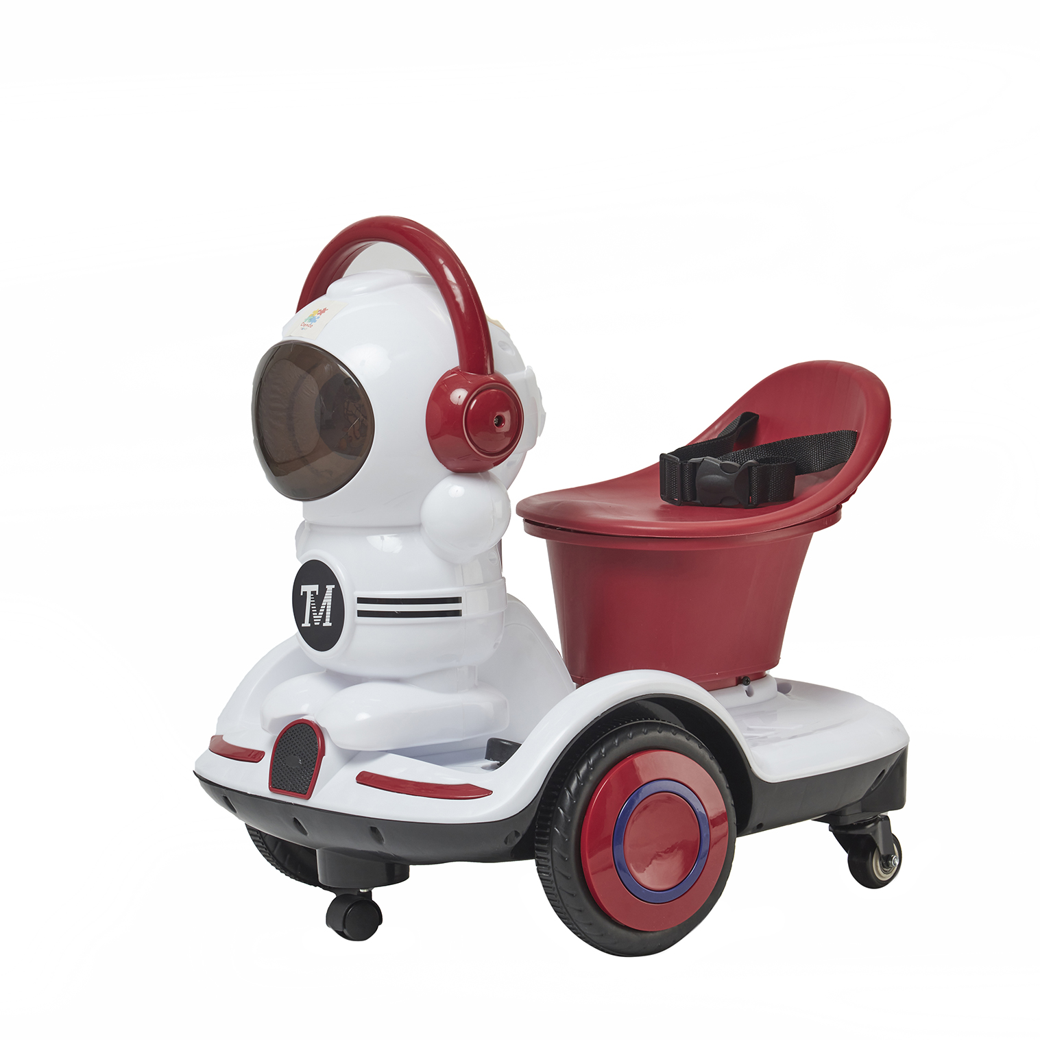 Foto 3 pulgar | Montable Eléctrico Motonauta Denco Toys Rojo, Control Remoto Rotación 360° Bluetooth/usb/aux Música Luces Led, Cintu