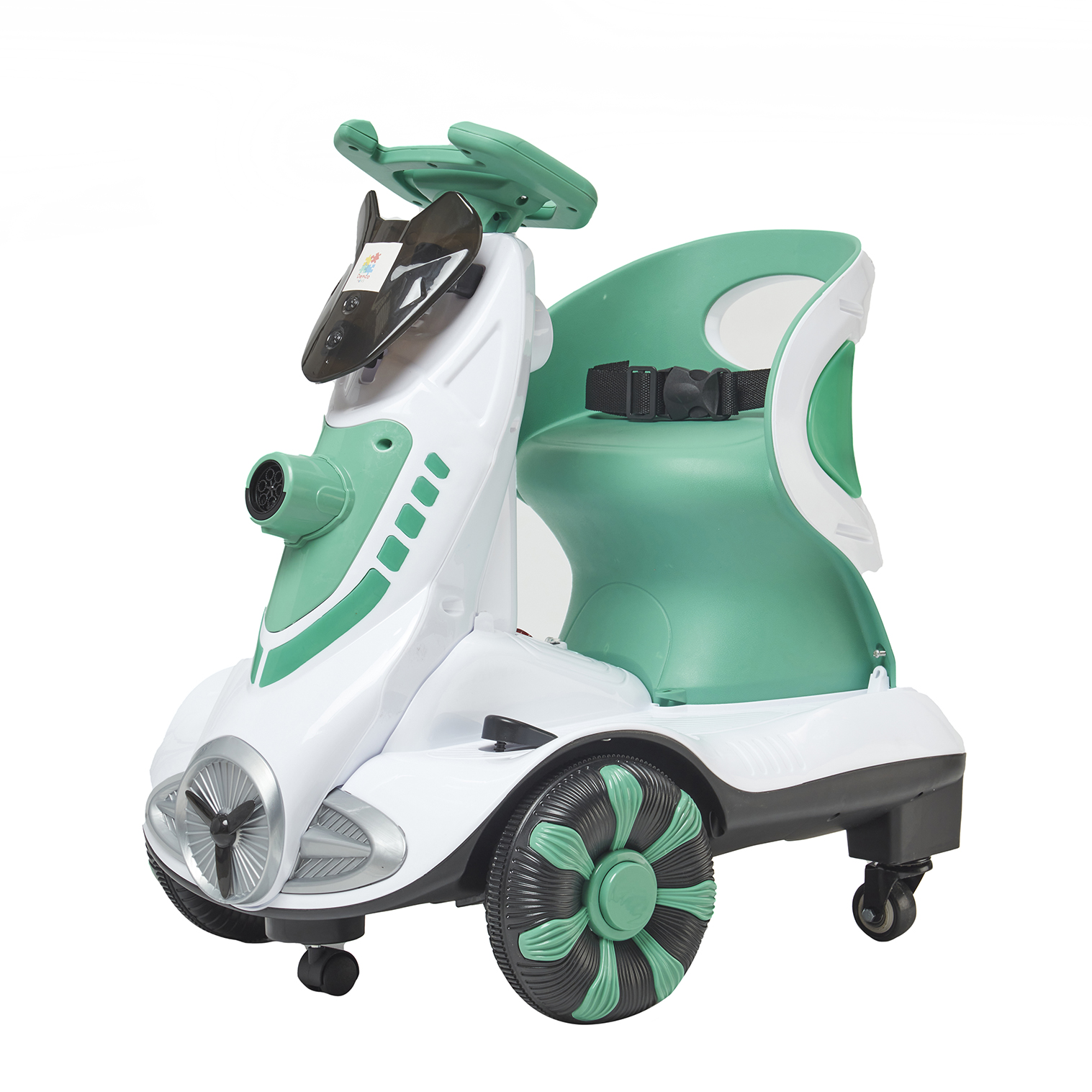 Foto 2 | Montable Eléctrico Bubbles Denco Toys Verde, Control Remoto Rotación 360° Bluetooth/usb/aux, Burbujas, Música Luces L