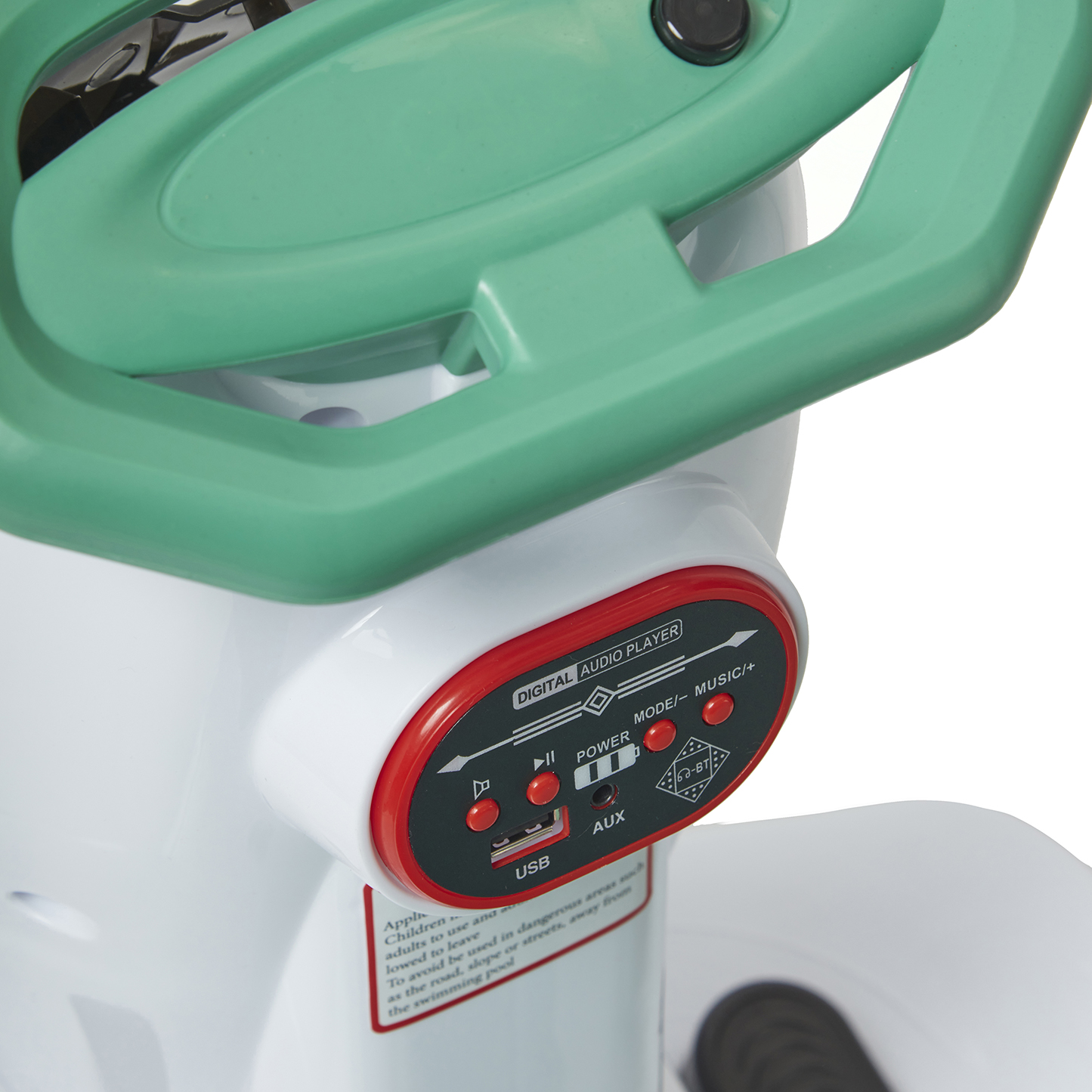 Foto 3 | Montable Eléctrico Bubbles Denco Toys Verde, Control Remoto Rotación 360° Bluetooth/usb/aux, Burbujas, Música Luces L