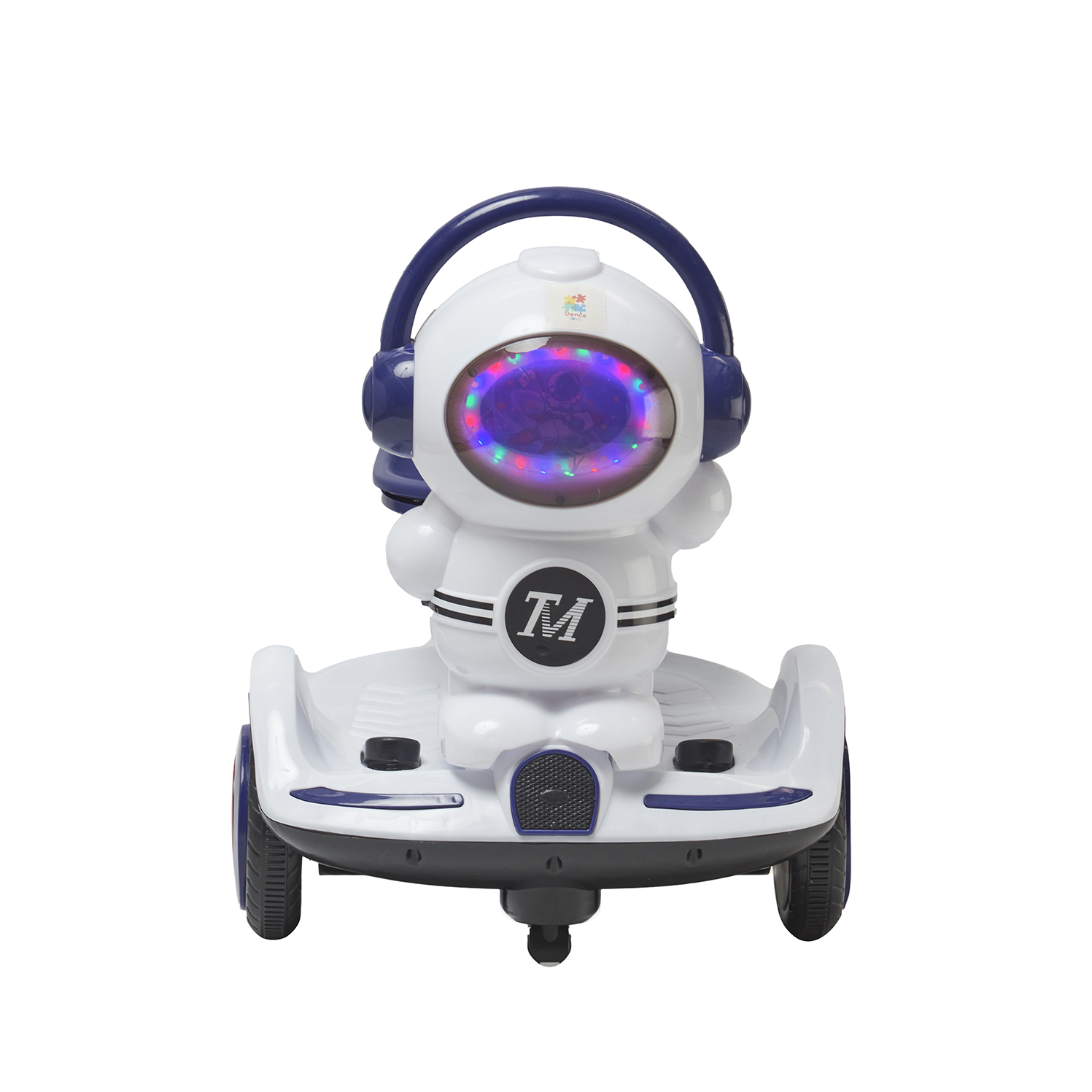 Montable Eléctrico Motonauta Denco Toys Azul, Control Remoto Rotación 360° Bluetooth/usb/aux Música Luces Led, Cintu