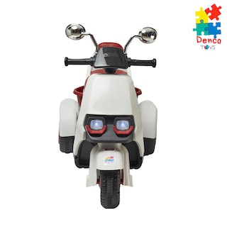 Foto 2 | Montable Eléctrico Motoneta Denco Toys Blanco/rojo, Control Remoto Bluetooth/usb/aux, Música Luces Led,asiento Doble.