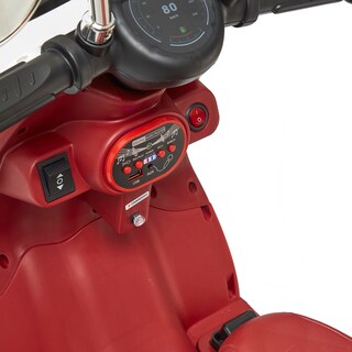 Foto 4 | Montable Eléctrico Motoneta Denco Toys Blanco/rojo, Control Remoto Bluetooth/usb/aux, Música Luces Led,asiento Doble.