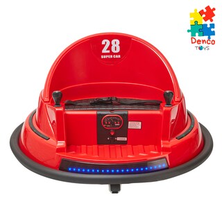 Foto 2 | Montable Eléctrico Bumper Car Denco Toys Rojo, Control Remoto Rotación 360° Bluetooth/usb/aux Música Luces Led, Cin