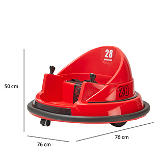 Foto 6 | Montable Eléctrico Bumper Car Denco Toys Rojo, Control Remoto Rotación 360° Bluetooth/usb/aux Música Luces Led, Cin