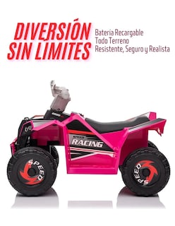 Foto 4 | Cuatrimoto Mini Moto Eléctrica Montable Infantil Recargable Rosa