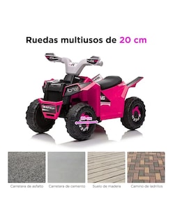 Foto 5 | Cuatrimoto Mini Moto Eléctrica Montable Infantil Recargable Rosa