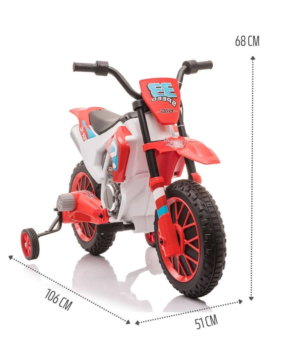 Foto 8 pulgar | Moto Eléctrica Montable Infantil Cross Racing Recargable