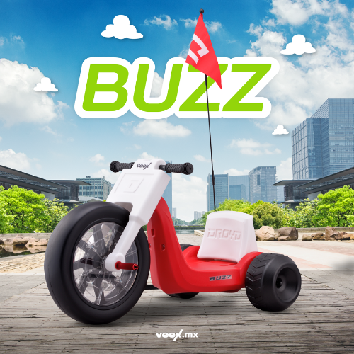 Foto 3 pulgar | Triciclo Eléctrico Infantil Buzz 25v 2ah 50w Rojo