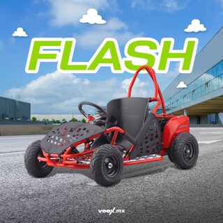 Foto 2 | Carrito Eléctrico Infantil Flash 48v 12ah 1000w Rojo