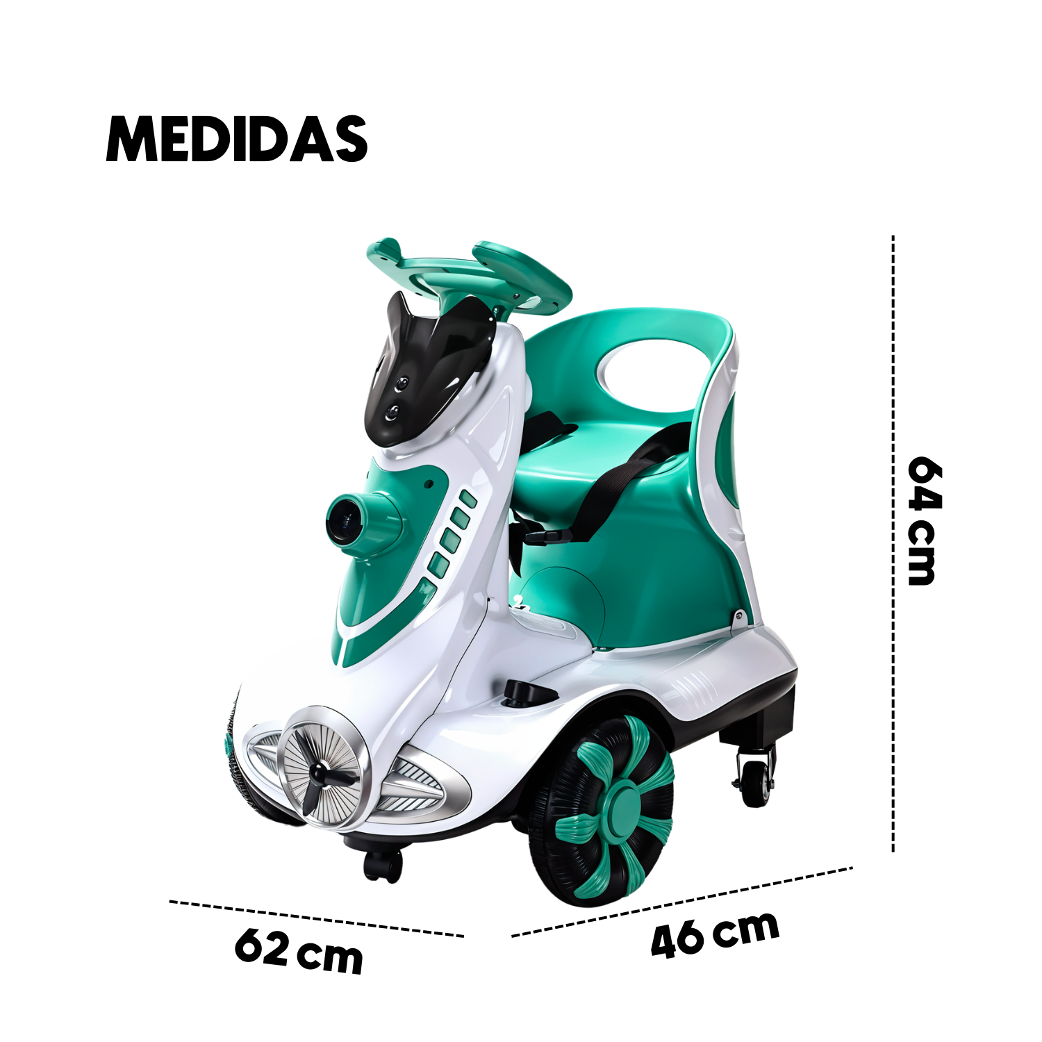 Foto 6 pulgar | Montable Eléctrico Komfort Infantil Con Maquina De Burbujas