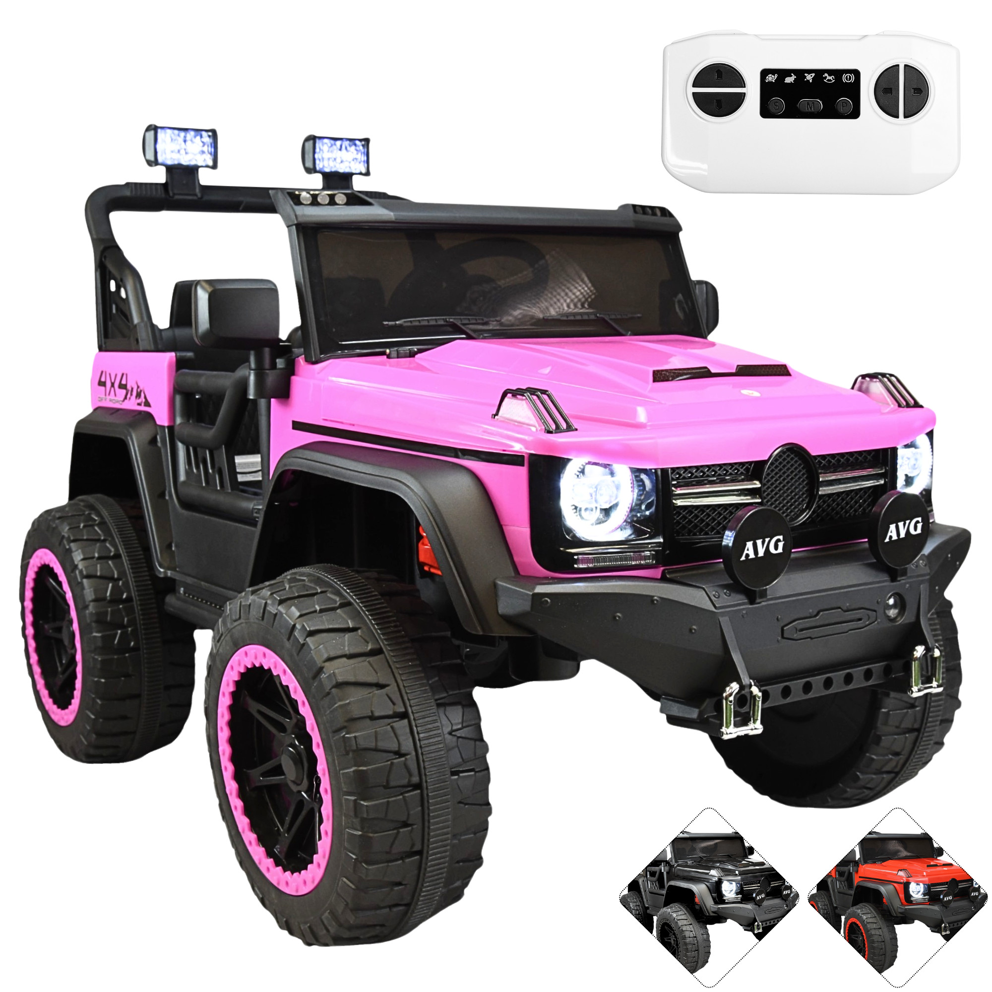 Foto 1 | Montable Eléctrico Camioneta 4x4 Para Niños Luz Sonido Bluetooth Control Remoto 12v