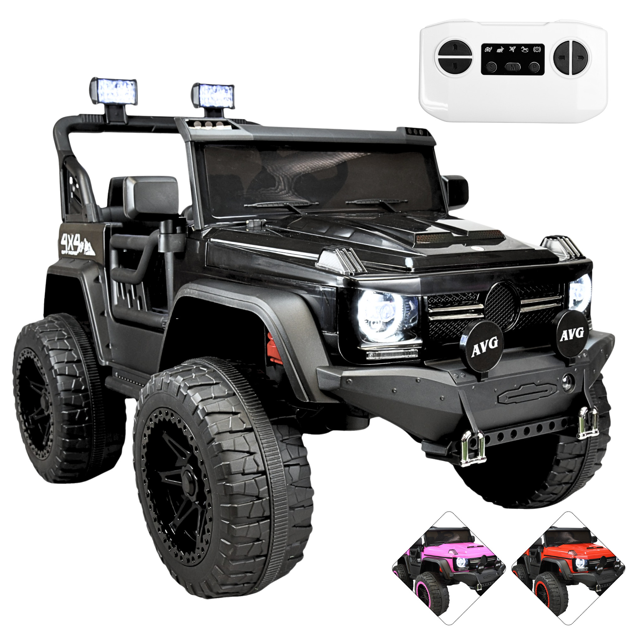 Foto 1 | Montable Eléctrico Camioneta 4x4 Para Niños Luz Sonido Bluetooth Control Remoto 12v