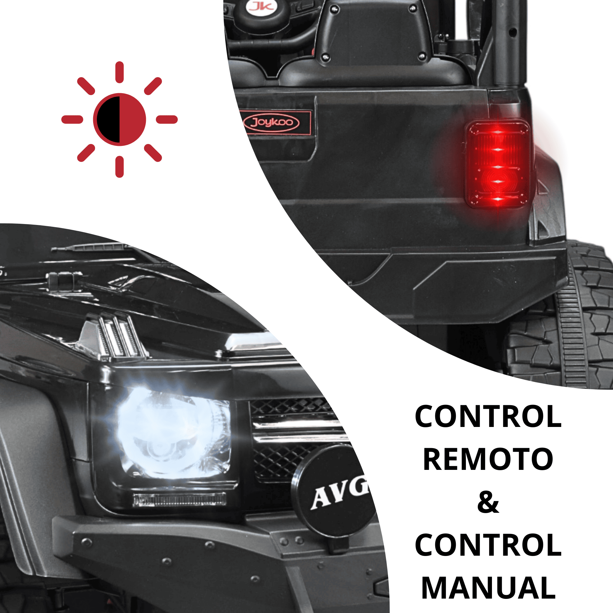 Foto 2 | Montable Eléctrico Camioneta 4x4 Para Niños Luz Sonido Bluetooth Control Remoto 12v