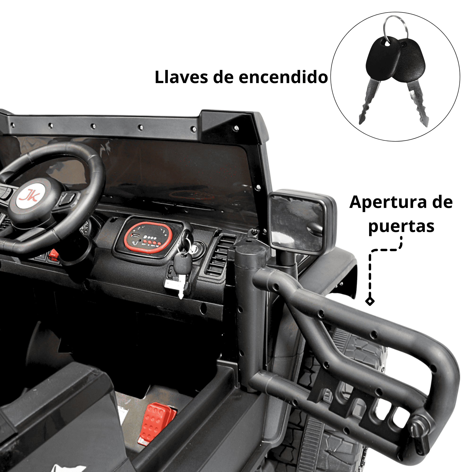 Foto 8 pulgar | Montable Eléctrico Camioneta 4x4 Para Niños Luz Sonido Bluetooth Control Remoto 12v