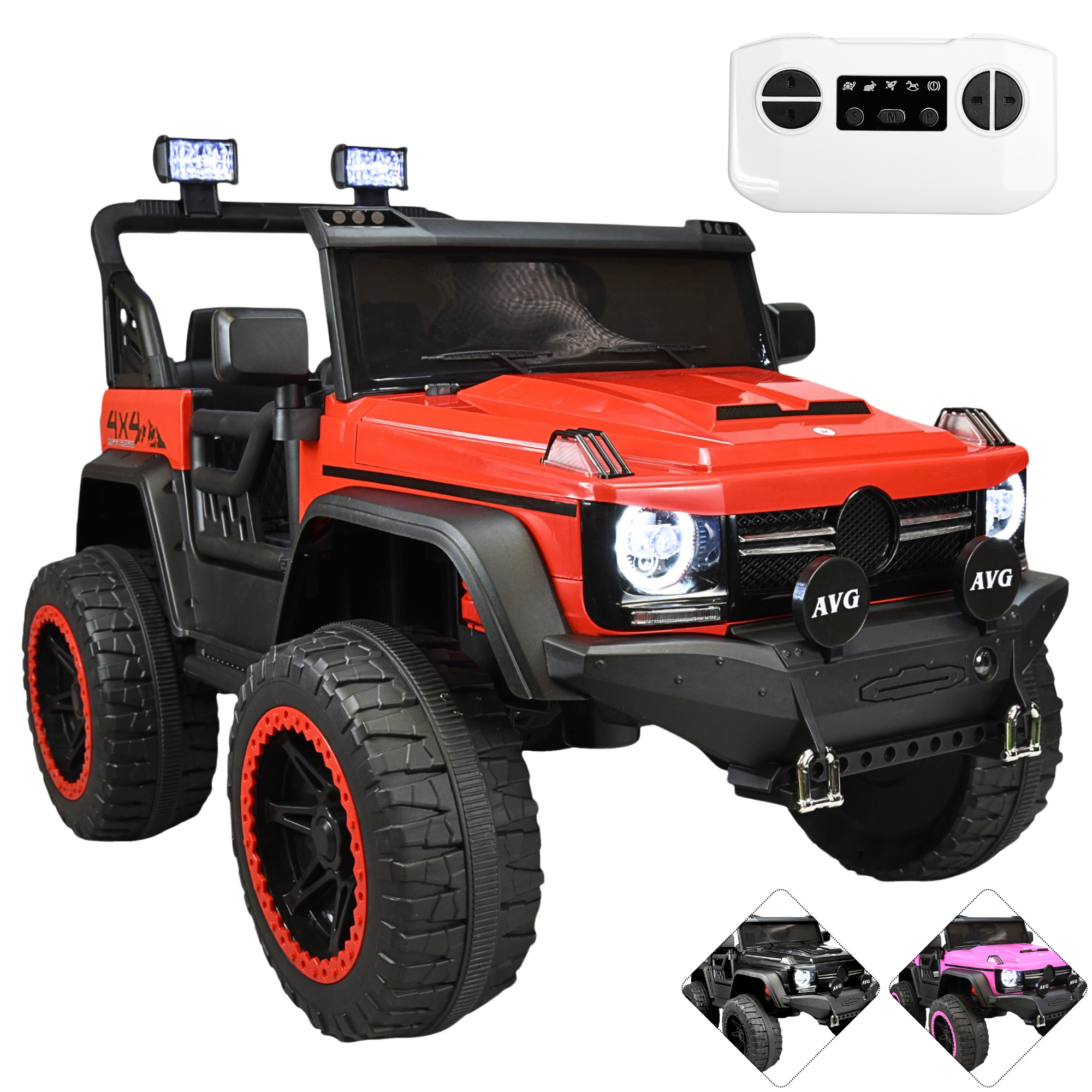 Foto 2 pulgar | Montable Eléctrico Camioneta 4x4 Para Niños Luz Sonido Bluetooth Control Remoto 12v
