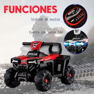 Foto 2 | Mini Cuatrimoto Infantil Eléctrica Komfort Con Luces Y Sonidos